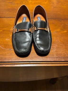 Giorgio Brutini Le Glove Driving Loafers Mens 10 M Black Tan Classic Comfort